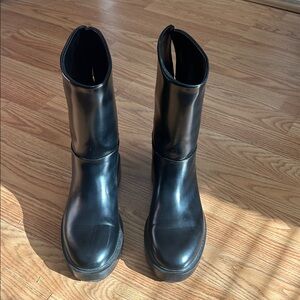 Black Leather Boots
